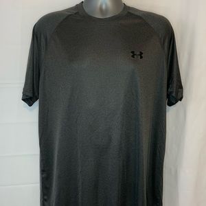 Under Armour Heatgear Loose Fit Short Sleeve Gray T Shirt Mens Extra Large XL